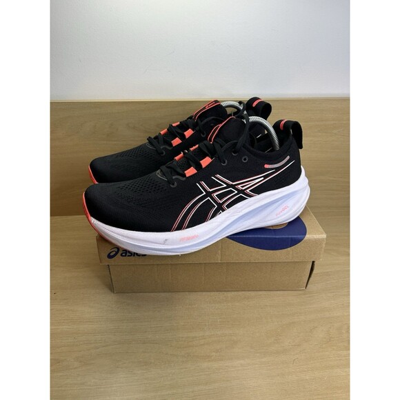 ASICS Men's Gel-Nimbus 26 Running Shoe, US Size 9.5 Black/True RED - Picture 4 of 15